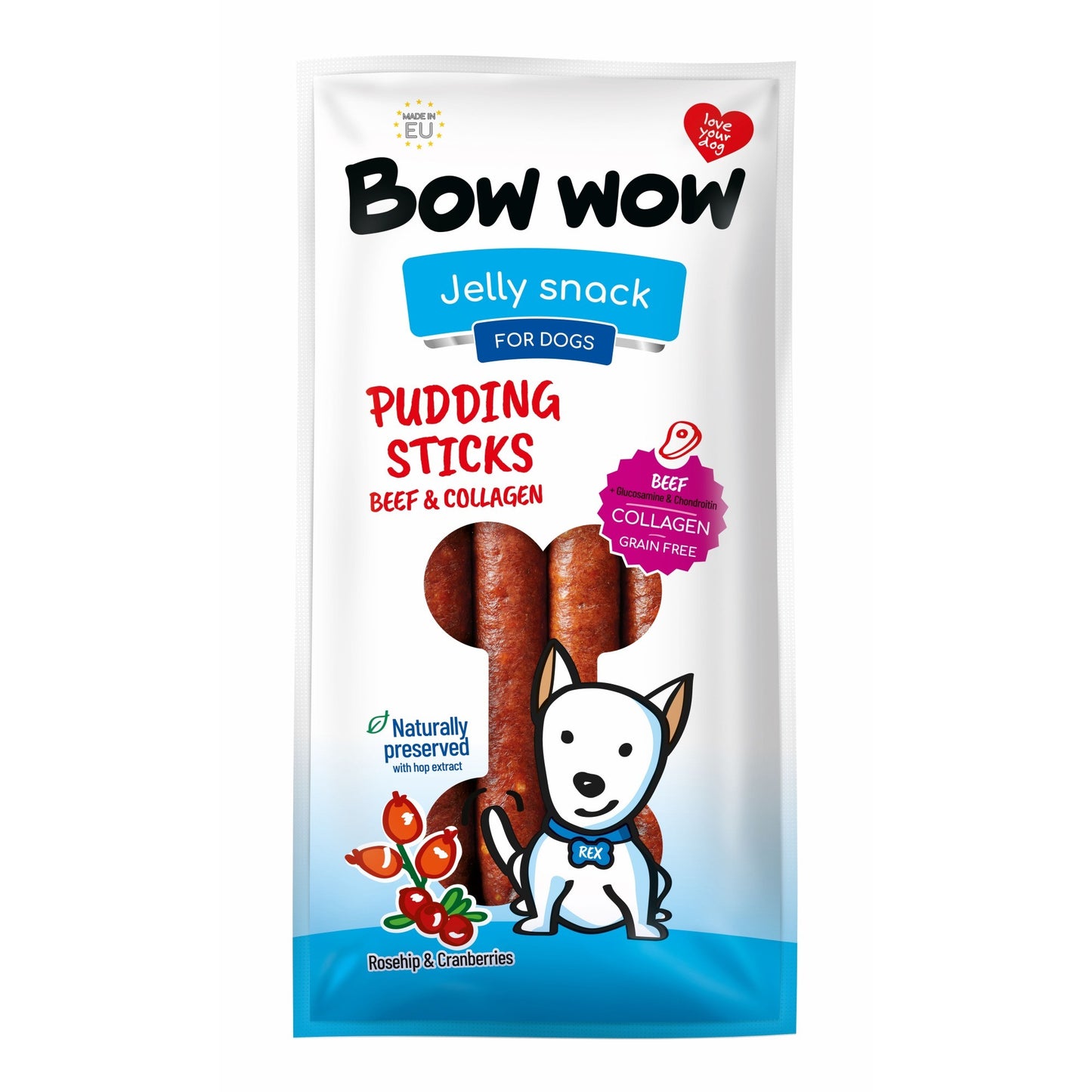 Bow Wow Beef Pudding Stick (Individual Stick)