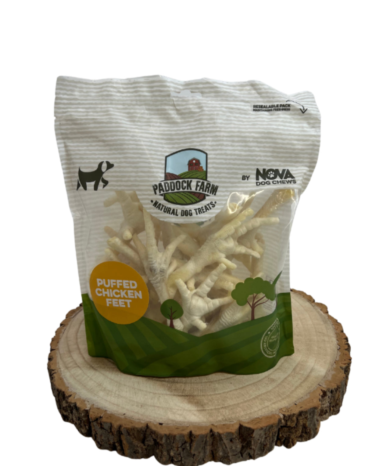 Paddock Farm Puffed Chicken Feet Pack 250g