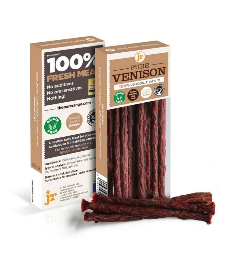 JR Pure Venison Sticks 50g
