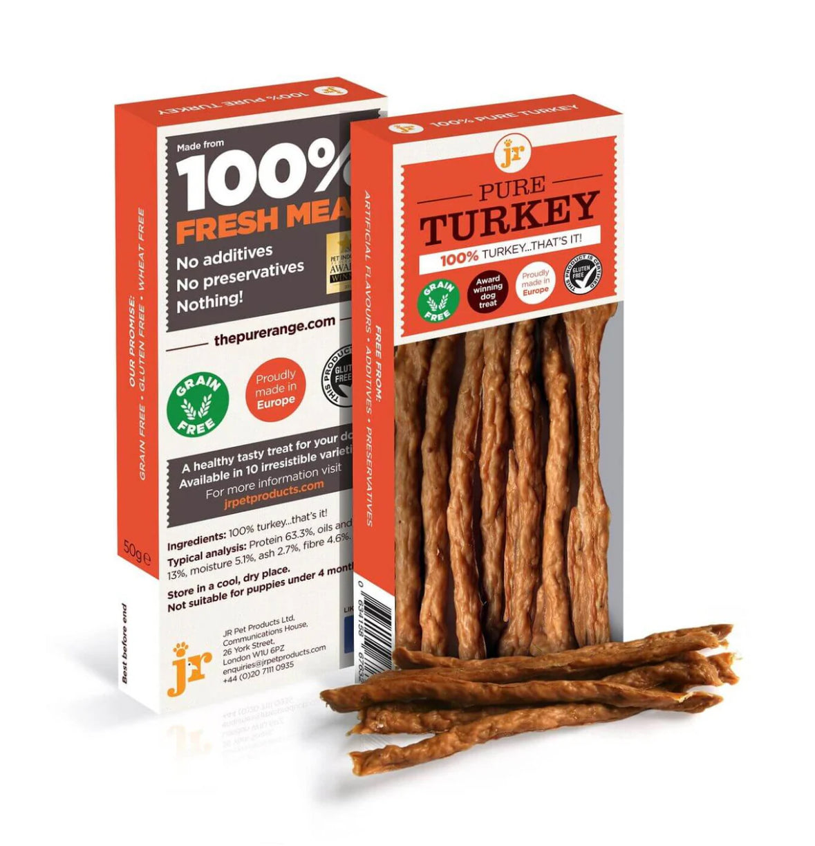 JR Pure Turkey Sticks 50g