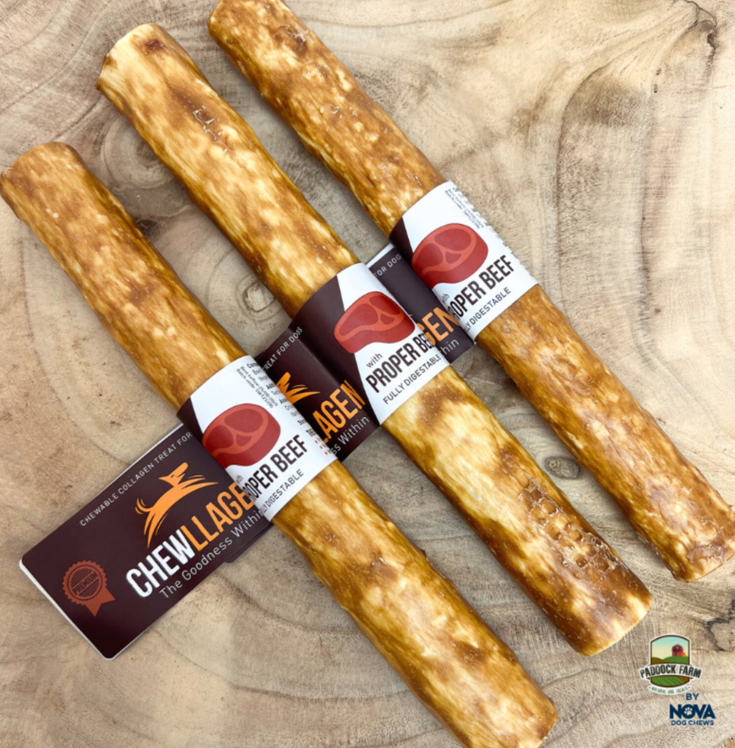 Chewllagen Beef Roll 10”