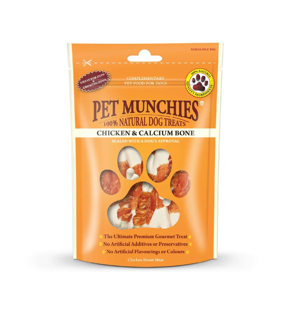 Pet Munchies Chicken & Calcium Bone 100g