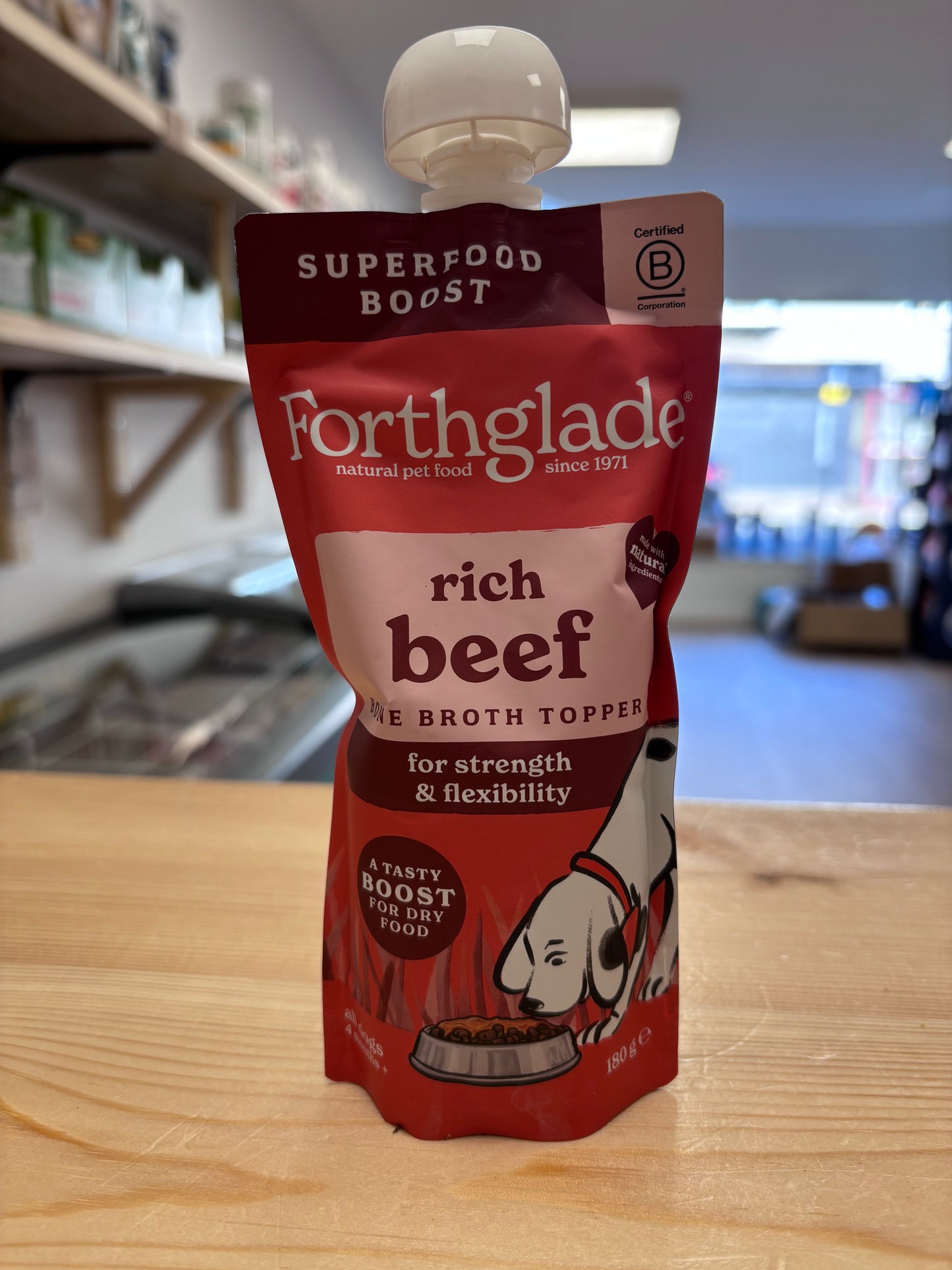 Forthglade Bone Broth Topper Beef 180g