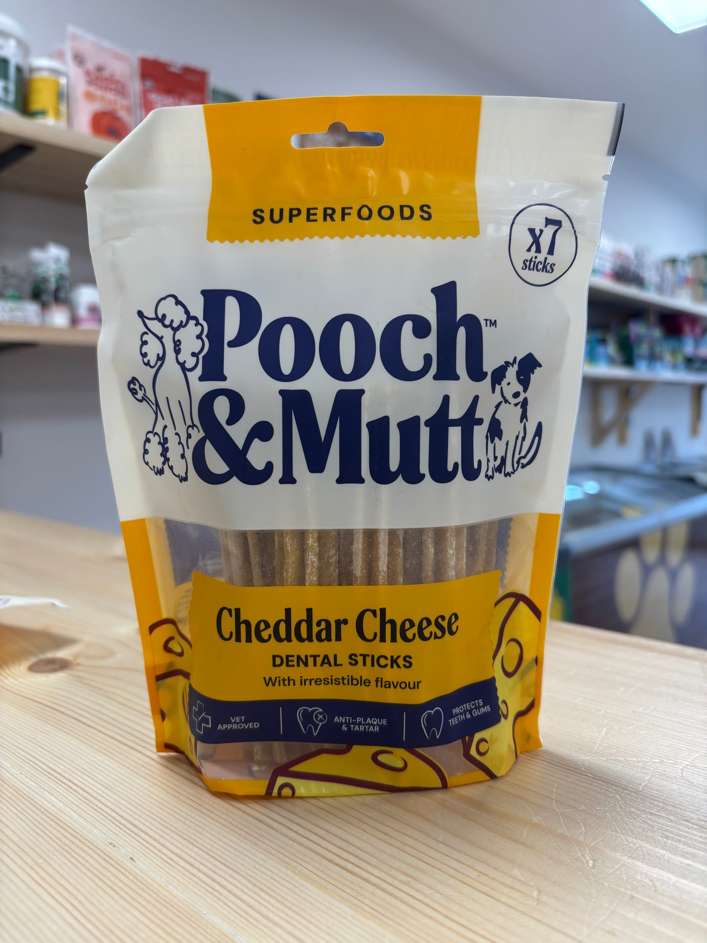 Pooch&Mutt Cheddar Cheese Dental Sticks x7