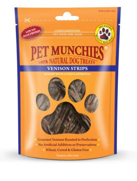 Pet Munchies Venison Strips 75g