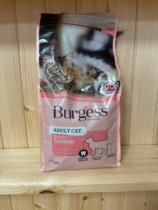 Burgess Adult Cat Salmon 1.5kg