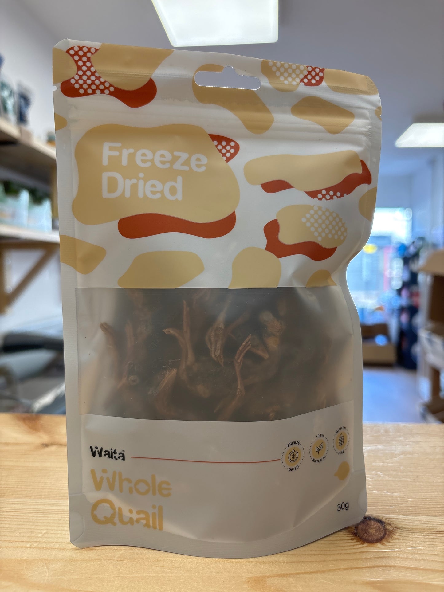 Waita Freeze Dried Whole Quail 30g
