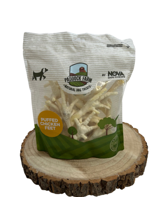 Paddock Farm Puffed Chicken Feet Pack 250g