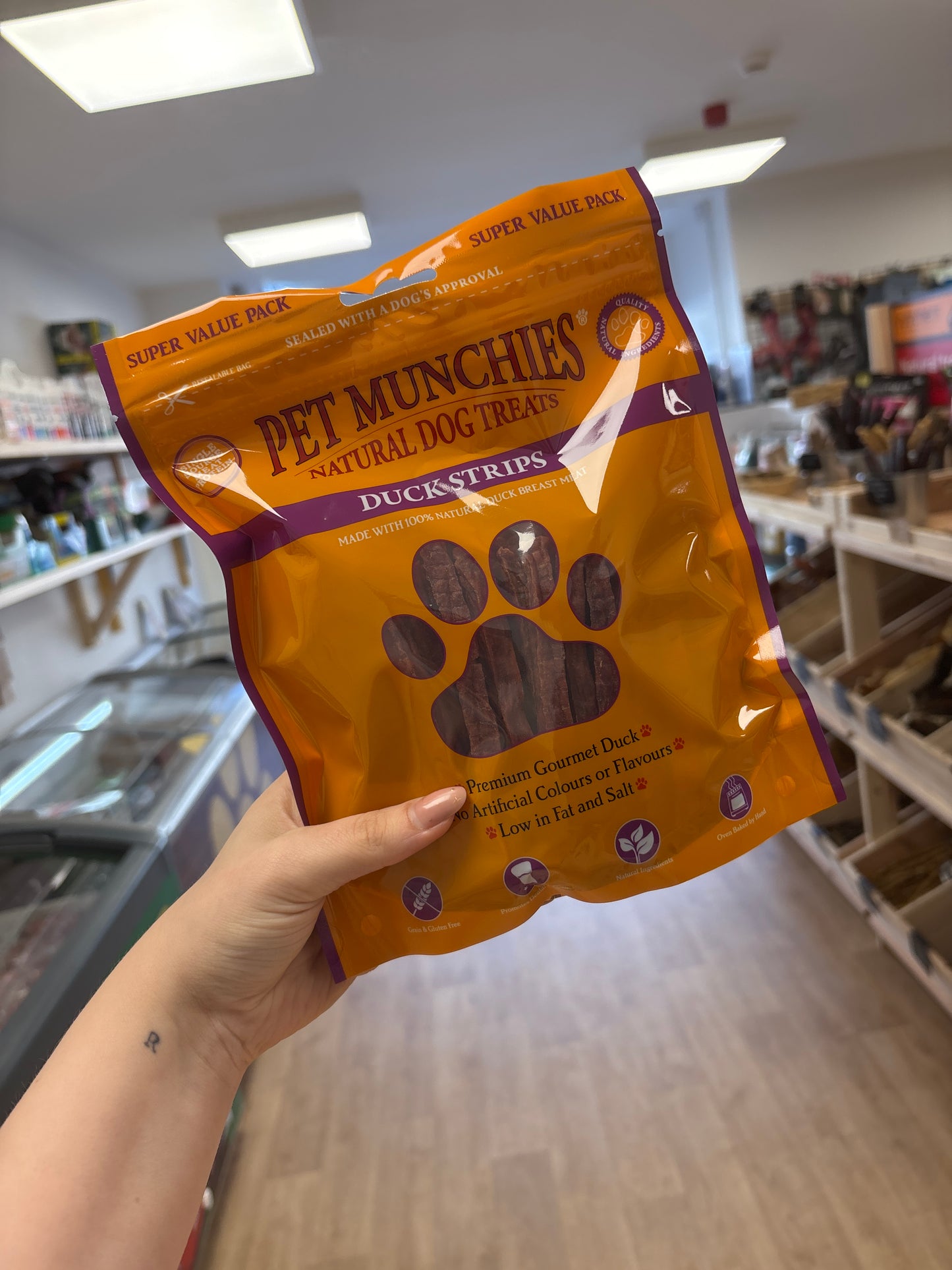 Pet Munchies Duck Strips 320g