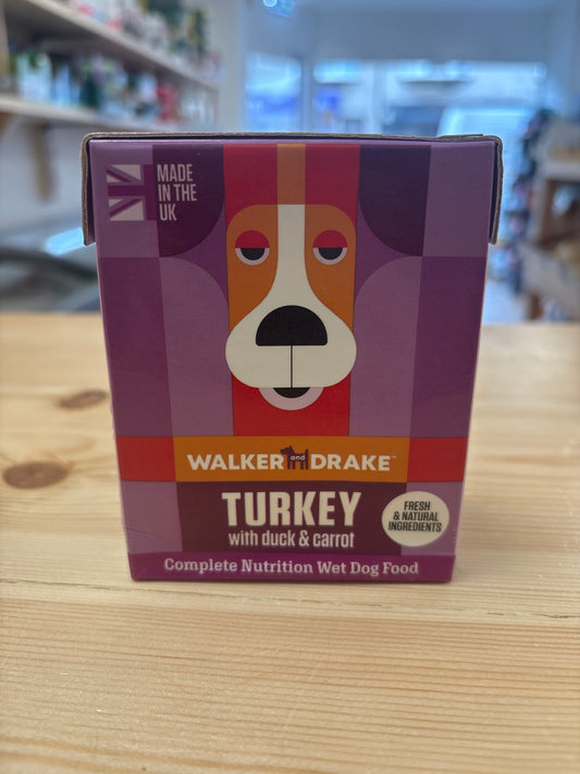Walker & Drake Steam Cooked Wet Food Turkey&Duck 390g