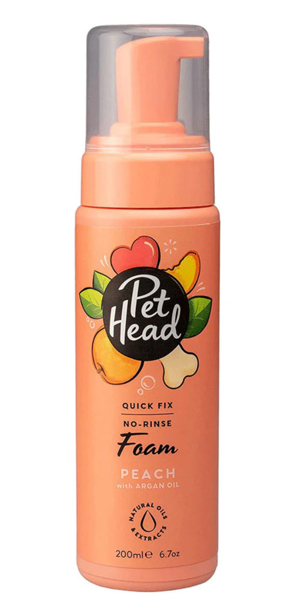 Pet Head Quick Fix Foam Peach 200ml