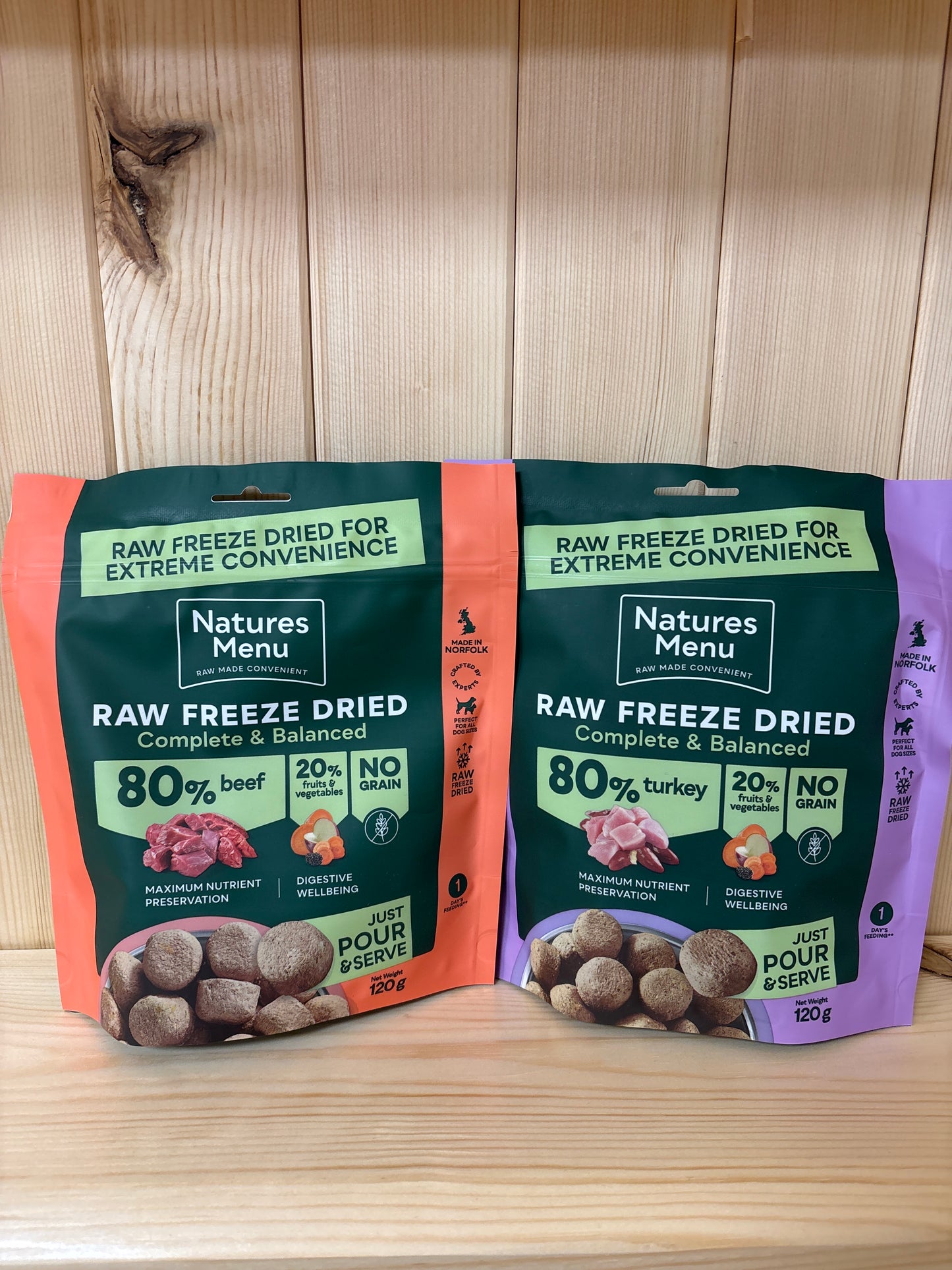 Natures Menu Freeze Dried Raw 80/20 120g