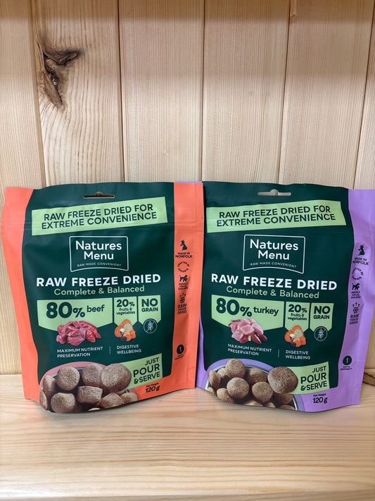 Natures Menu Freeze Dried Raw 80/20 120g