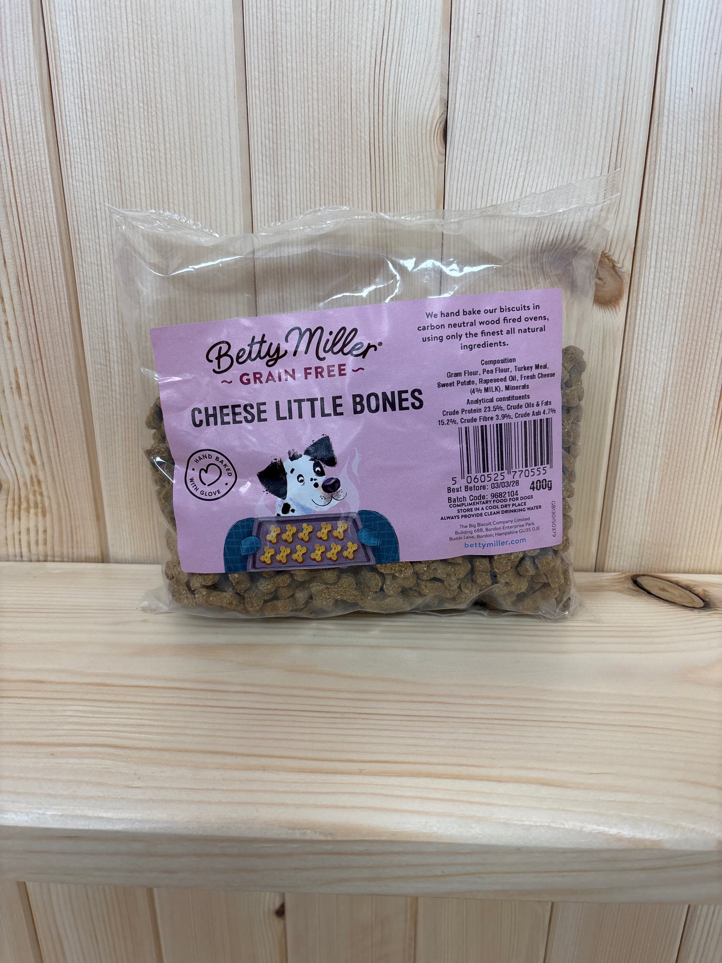 Betty Millar little cheese bones grain free 400g