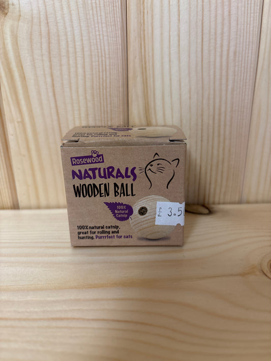 Catnip Wooden Ball