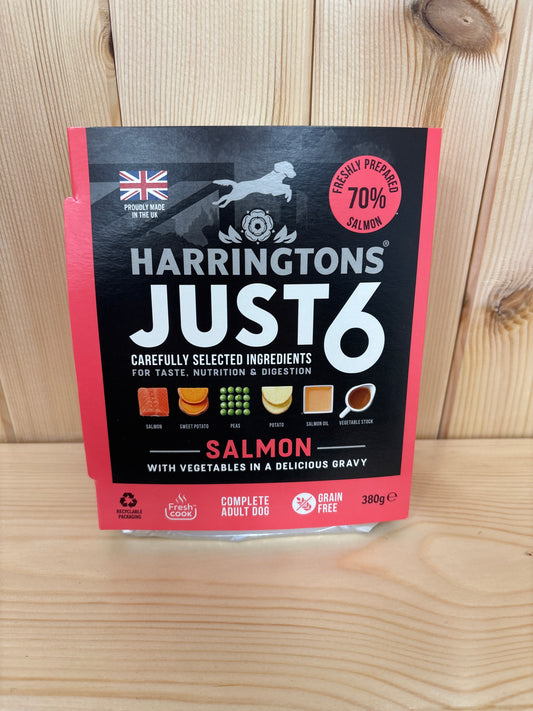 Harringtons Just 6 Salmon 380g