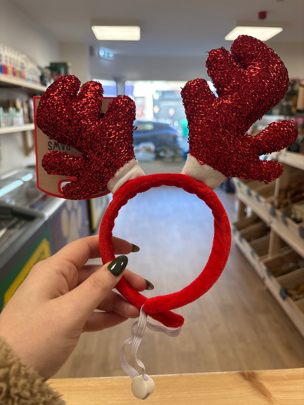 All for Paws Sparkle Reindeer Antler Headband