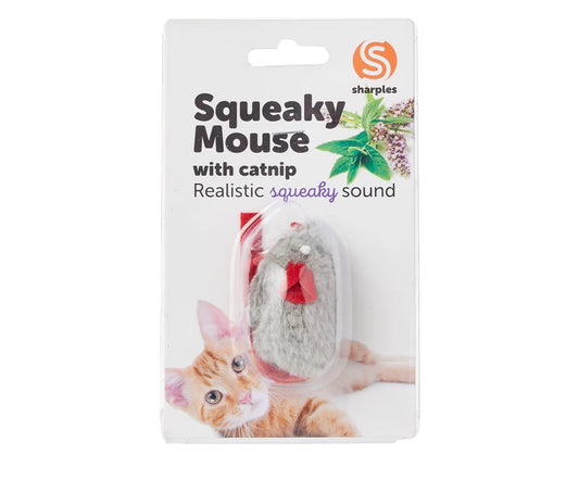 Squeaky Mouse with catnip