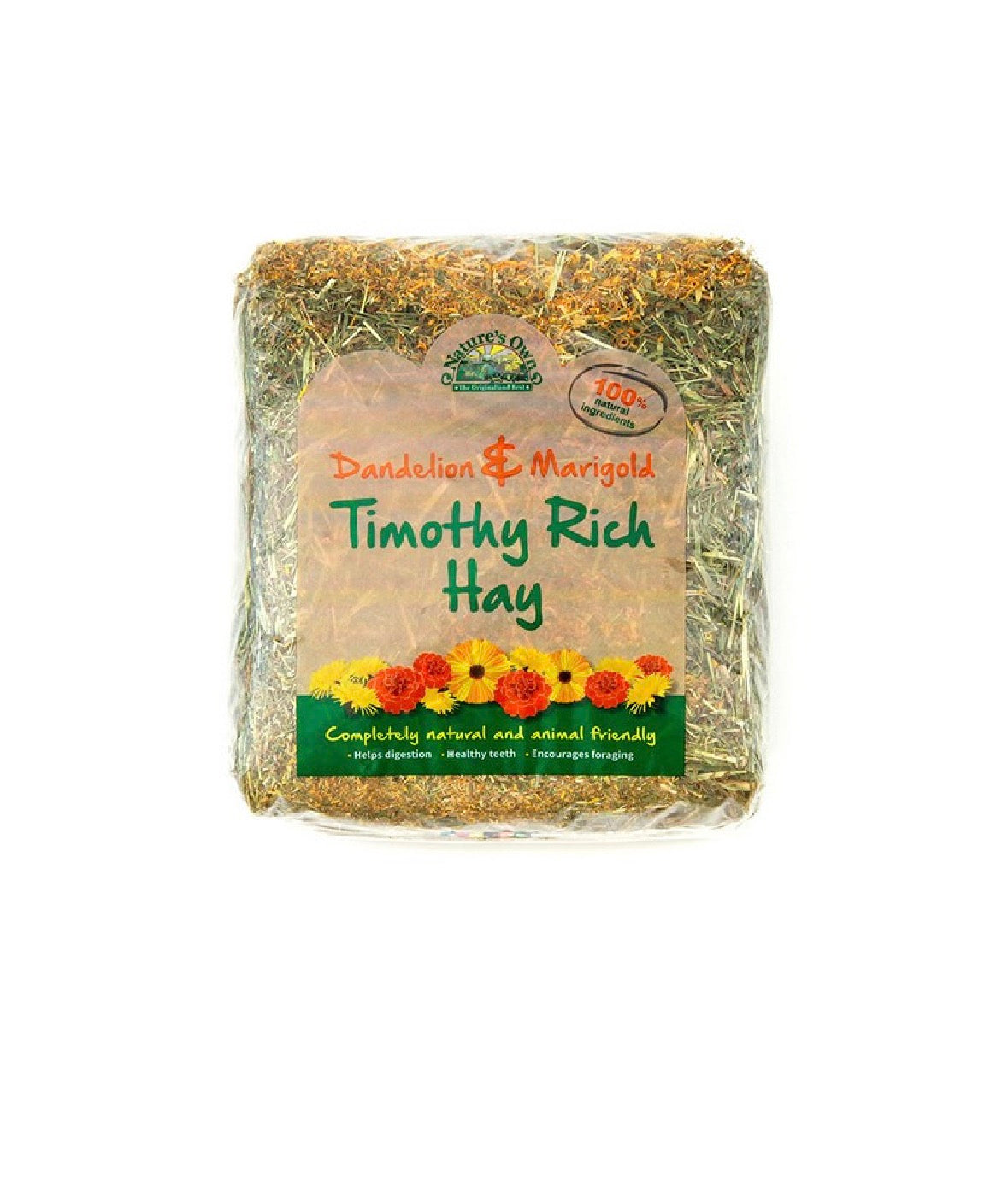 Natures Own Timothy Rich Hay With Dandelion & Marigold 1KG