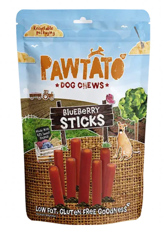 Pawtato Blueberry Sticks 120g
