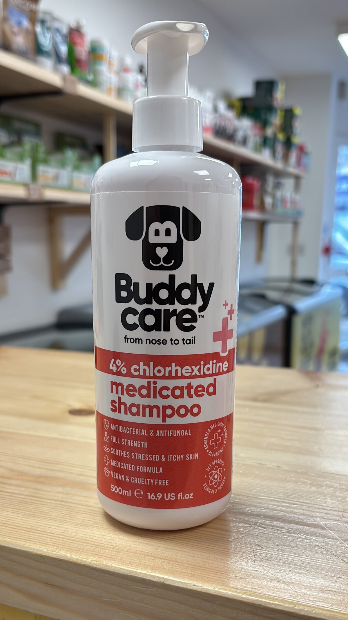 Buddycare 4% Chlorhexidine Medicated Shampoo 500ml