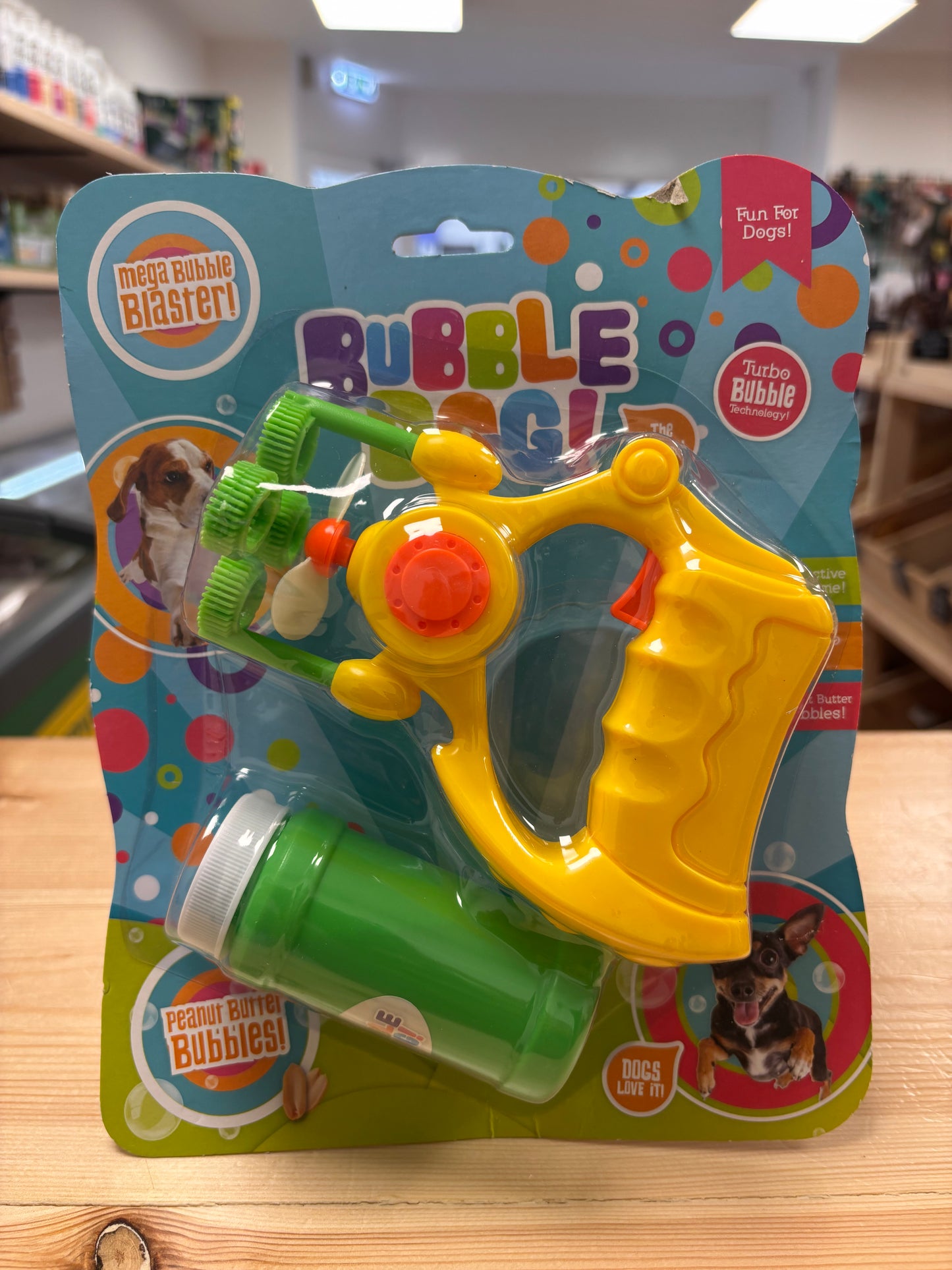 Bubble Gun with Peanut Butter Bubbles