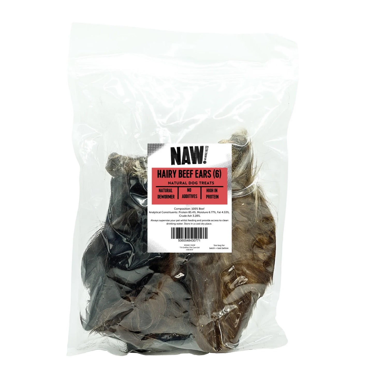 NAW Hairy Beef Ears (6pk)