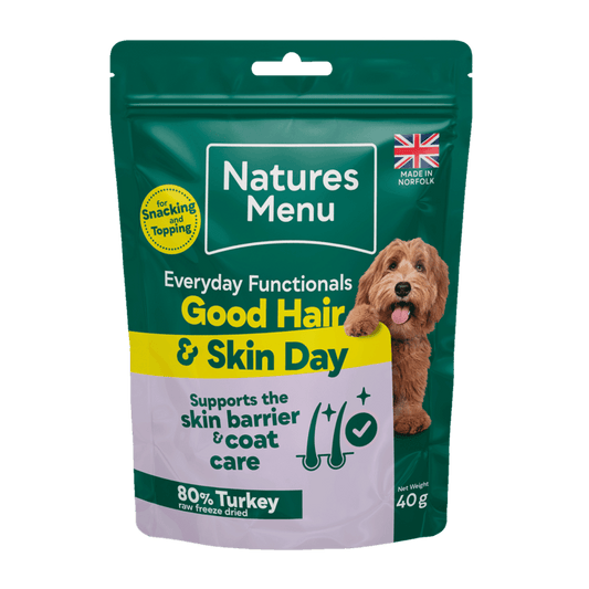 Natures Menu Everyday Functionals Good Hair & Skin Day Dog Treats 40g