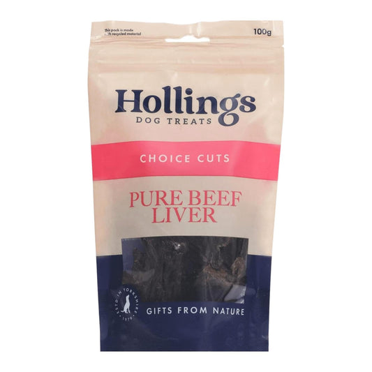 Hollings Pure Beef Liver 100g