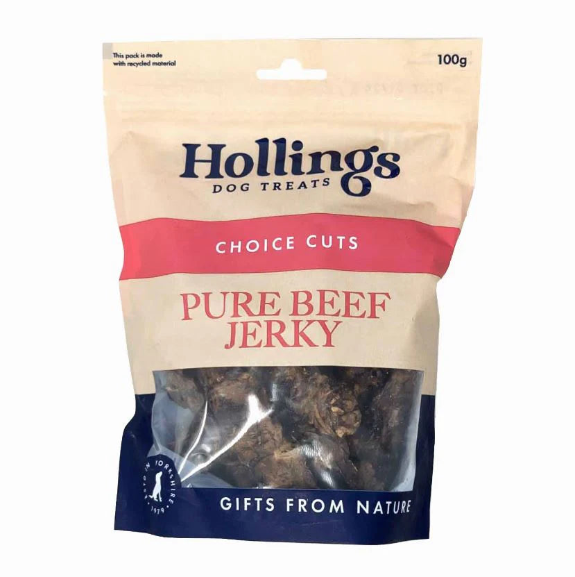 Hollings Pure Beef Jerky 100g